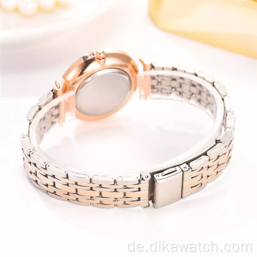 2020 Mode Damenuhren GS460 Luxus Diamant Damen Armbanduhren Edelstahl Silber Mesh Strap Weibliche Quarzuhr